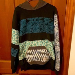 Luna Lobo. Handmade. Historic Festie Hoodie!